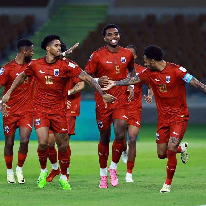 JEDDAH, SAUDI ARABIA - MARCH 21: Ryan Mendes of Cabo Verde celebrates scoring his team's first goal during the FIFA Series 2024 Saudi Arabia match between Cabo Verde and Guyana at Prince Abdullah Al Faisal Stadium on March 21, 2024 in Jeddah, Saudi Arabia. (Photo by Mohammed Almana - FIFA/FIFA via Getty Images)