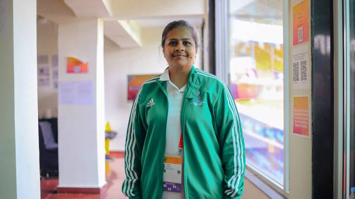 Swati Gada, a volunteer at the FIFA U17 Women's World Cup