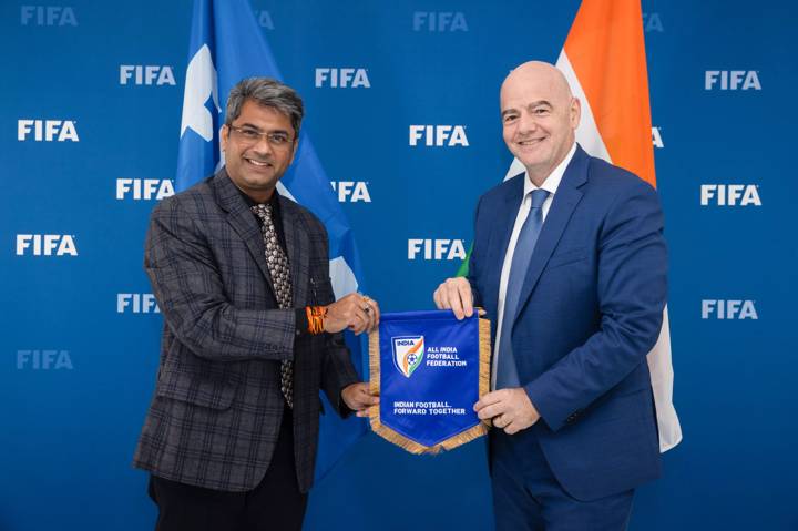 FIFA President Gianni Infantino and All India Football Federation Meeting