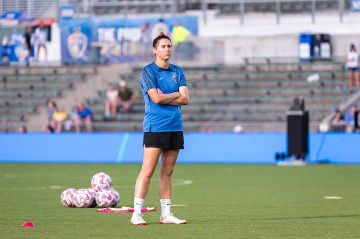 North Carolina Courage’s assistant coach Victoria Boardman 