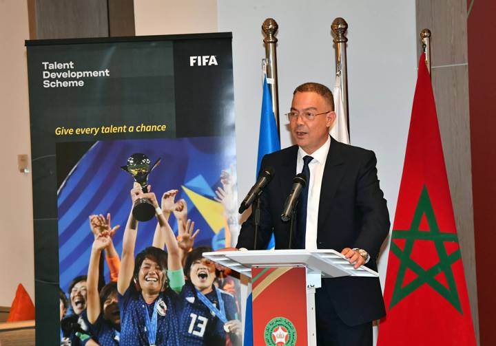 Fouzi Lekjaa, President of the Royal Moroccan Football Federation at the FIFA Talent Development Scheme workshop