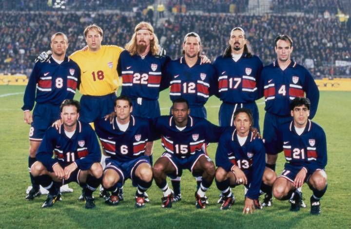 The United States team poses for a team photo 