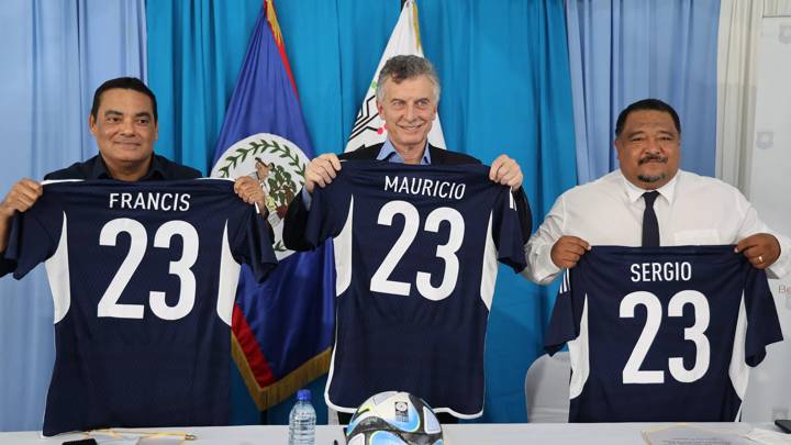 FIFA Foundation signs landmark MoU in Belize - branded shirts