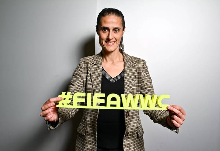 ZURICH, SWITZERLAND - JANUARY 23: Spain women's national football team head coach Montse Tome poses for a portrait during the Post FIFA Women's World Cup Coaches Forum at HoF, Home of FIFA on January 23, 2024 in Zurich, Switzerland. (Photo by Harold Cunningham/FIFA)