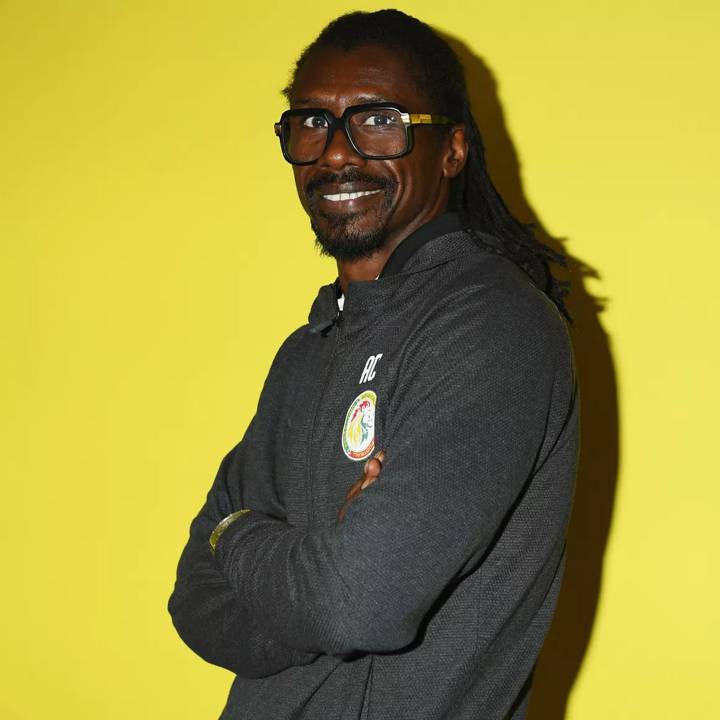 KALUGA, RUSSIA - JUNE 13: Senegal coach Aliou Cisse poses for a portrait during the official FIFA World Cup 2018 portrait session at the team hotel on June 13, 2018 in Kaluga, Russia. (Photo by Shaun Botterill - FIFA/FIFA via Getty Images)