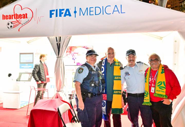 FIFA President Attends Sydney Fan Festival to Watch Australia v France - FIFA Women's World Cup Australia & New Zealand 2023