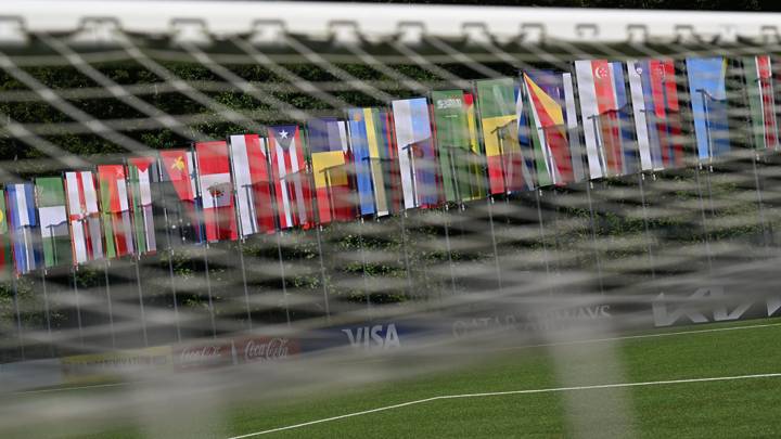 ZURICH, SWITZERLAND - JULY 9: General view of the member association flags at Home of FIFA on 9 July, 2024 in Zurich, Switzerland. (Photo by Harold Cunningham - FIFA)