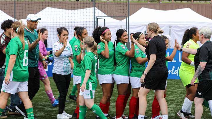 SEOUL, SOUTH KOREA - SEPTEMBER 21: A view of the action during the Seoul 2024 Homeless World Cup at Hanyang University on September 21, 2024 in Seoul, South Korea. (Photo courtesy of Homeless World Cup)
