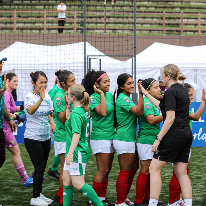 SEOUL, SOUTH KOREA - SEPTEMBER 21: A view of the action during the Seoul 2024 Homeless World Cup at Hanyang University on September 21, 2024 in Seoul, South Korea. (Photo courtesy of Homeless World Cup)
