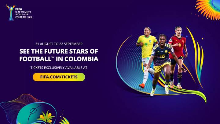 Tickets for historic FIFA U-20 Women’s World Cup Colombia 2024™ 