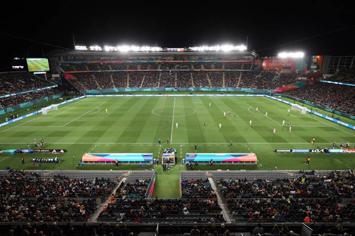 General view inside the stadium during the FIFA Women's World Cup Australia & New Zealand 2023 Group A match between New Zealand and Norway