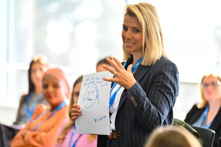 Amy Duggan, Football Australia Board Director during the Women's Football Leadership Programme Lausanne