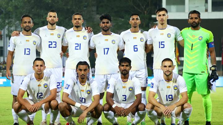 COLOMBO, SRI LANKA - MARCH 22: Players of Sri Lanka pose for a team photograph prior to the FIFA Series 2024 Sri Lanka match between Sri Lanka and Papua New Guinea at Race Course Ground on March 22, 2024 in Colombo, Sri Lanka. (Photo by Pakawich Damrongkiattisak - FIFA/FIFA via Getty Images)