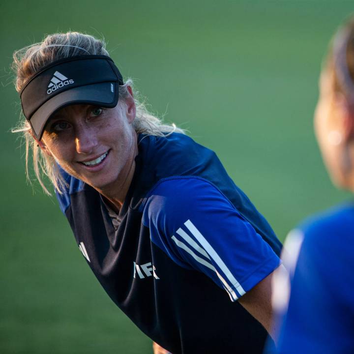 MONTEVIDEO, URUGUAY - MARCH 02:Tori Penso of USA  in the lactate test during FIFA Referees Seminar III STARTS Montevideo on March 1, 2023 in Montevideo, Uruguay. (Photo by Ernesto Ryan FIFA via Getty Images)