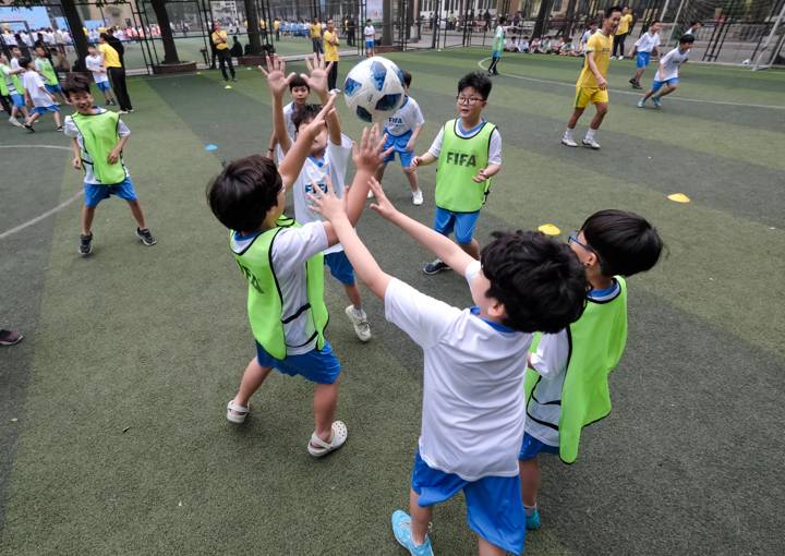 HANOI, VIETNAM - MARCH 22: A general view of action during a FIFA Football for Schools workshop on March 22, 2024 in Hanoi, Vietnam. (Photo by Minh Hoang/FIFA)