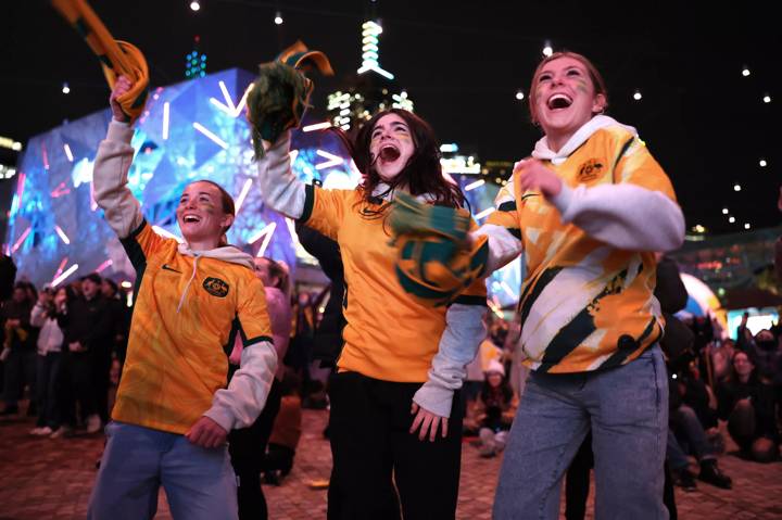 Fans Watch Australia Opening Match at FIFA Fan Fest 