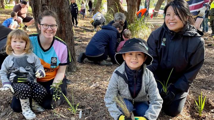 Tree planting to celebrate National Tree Day in Australia