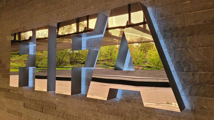 FIFA emblem at the Home of FIFA