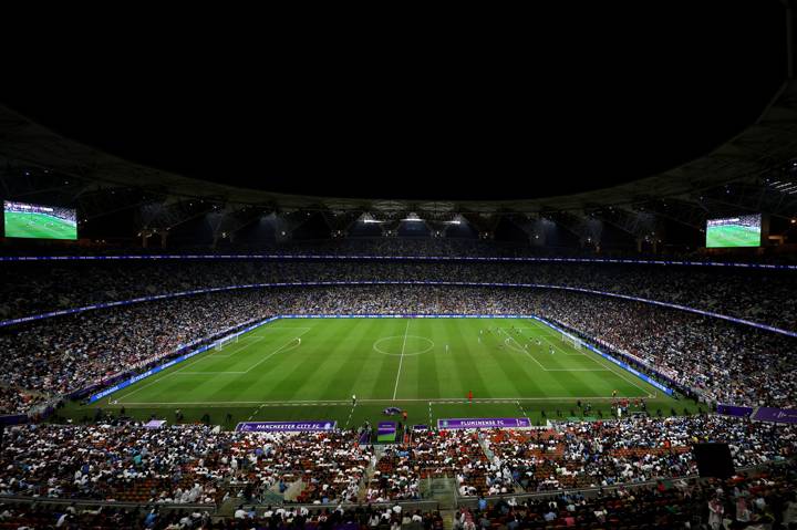 General view inside the stadium during the FIFA Club World Cup Saudi Arabia 2023 Final between Manchester City and Fluminense