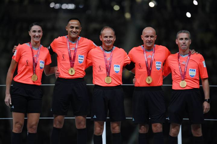 Argentina v France FIFA World Cup Final Qatar 2022 - Match Officials Group Photo 