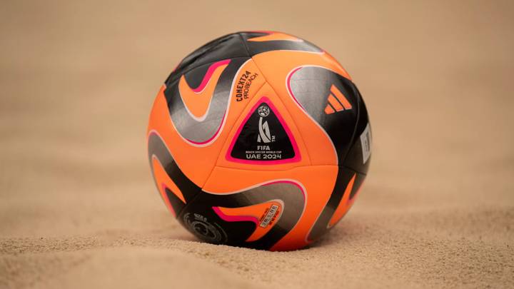 ZURICH, SWITZERLAND - NOVEMBER 24: A detailed view of the FBSWC Official Match Ball at HoF, Home of FIFA on November 24, 2023 in Zurich, Switzerland. (Photo by Harold Cunningham/FIFA)