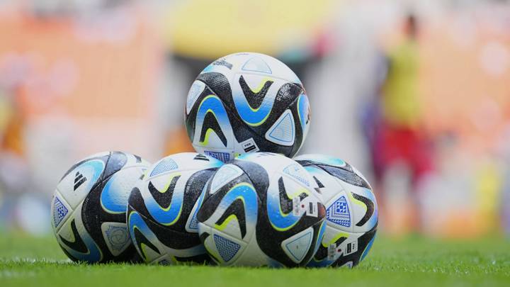 JAKARTA, INDONESIA - NOVEMBER 11: Adidas Official Match Balls are seen prior to the FIFA U-17 World Cup Group C match between New Caledonia and England at Jakarta International Stadium on November 11, 2023 in Jakarta, Indonesia. (Photo by Alex Caparros - FIFA/FIFA via Getty Images)