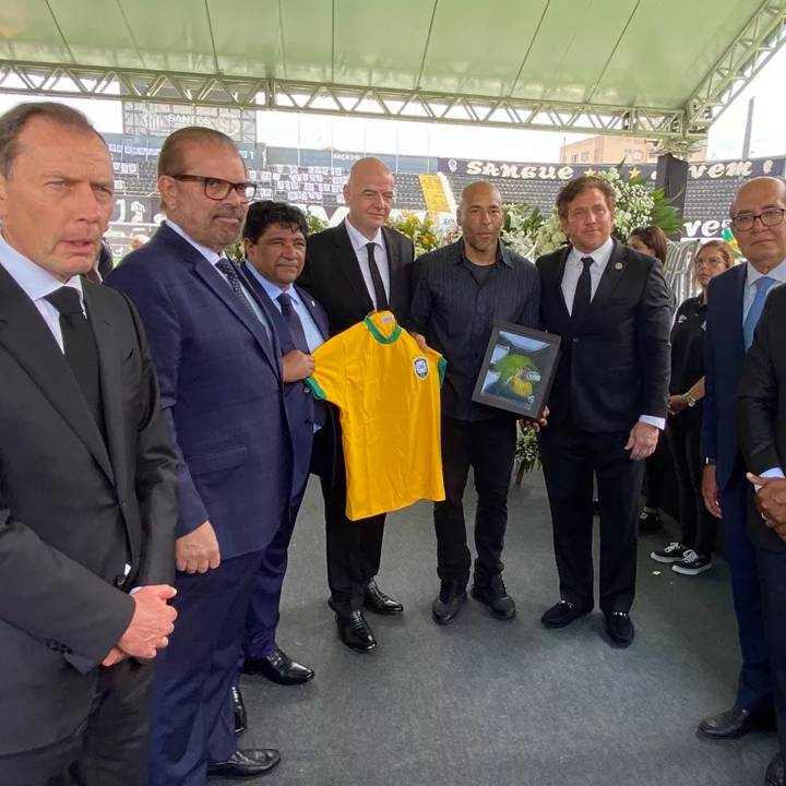 SANTOS, BRAZIL - JANUARY 02: Urbano Caldeira Stadium for Football Legend Pele funeral on January 02, 2023 in Santos, Brazil. (Photo by Unknown)