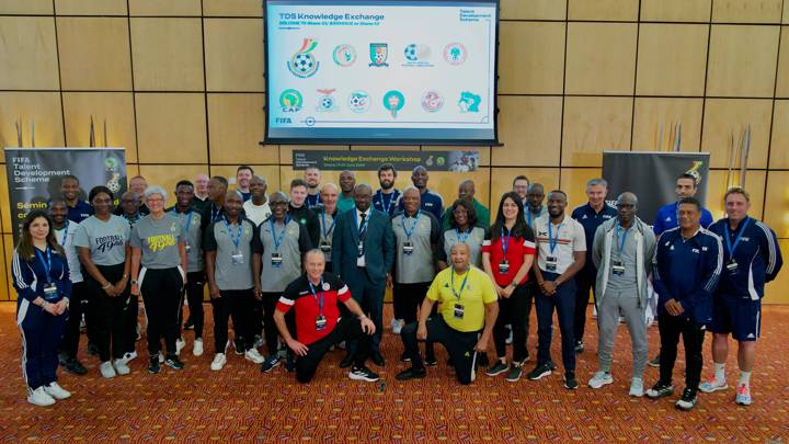 ACCRA, GHANA - JUNE: FIFA knowledge Exchange Workshop as part of the FIFA Talent Development Scheme held in Accra, Ghana between 17-21 June, 2024. (Photo courtesy of Ghana Football Association)