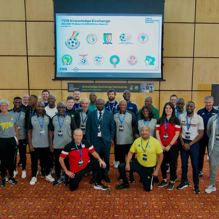 ACCRA, GHANA - JUNE: FIFA knowledge Exchange Workshop as part of the FIFA Talent Development Scheme held in Accra, Ghana between 17-21 June, 2024. (Photo courtesy of Ghana Football Association)