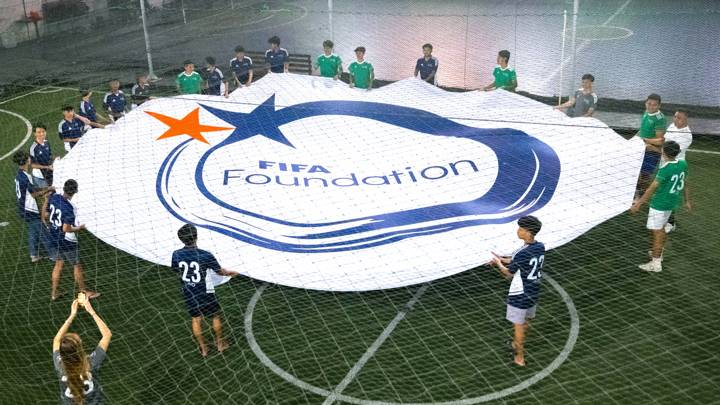 BANDUNG, INDONESIA - DECEMBER 01: An Exhibition Futsal Community Hold by FIFA Foundation at Sampoerna Sports Club In Bandung, West Java, Indonesia. (Photo by Iqbal Kusumadireza - FIFA/FIFA via Getty Images)