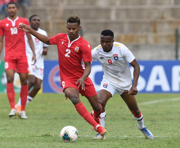 Football - 2022 Hollywood bets Cosafa Cup - Mauritius v Eswatini - King Zwelithini Stadium - Umlazi