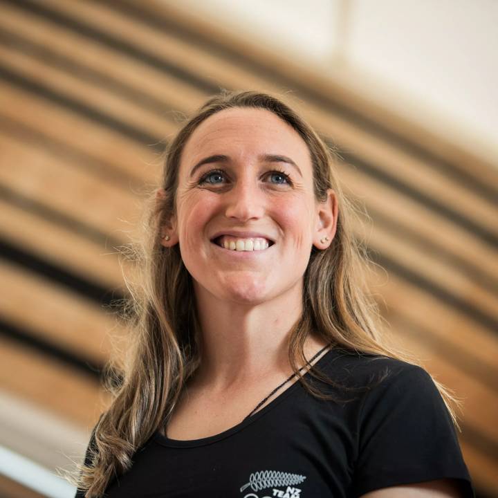 AUCKLAND, NEW ZEALAND - JUNE 25: NZ Football Fern Analie Longo during the New Zealand Football team selection announcement for the Tokyo 2020 Olympic Games at The Cloud on June 25, 2021 in Auckland, New Zealand. (Photo by Greg Bowker/Getty Images for NZOC )