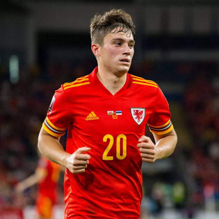 Daniel James 20 Wales during the World Cup Qualfier game between Wales and Estonia at Cardiff City Stadium in Cardiff, Wales. World Cup Qualifier- Wales v Estonia PUBLICATIONxNOTxINxBRA