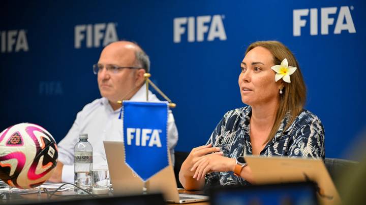 ZURICH, SWITZERLAND - SEPTEMBER 2: FIFA Chief Womens Football Officer Dame Sarai Bareman during Candidate Host City and Stadium Virtual Workshop at Home of FIFA on September 2, 2024 in Zurich, Switzerland. (Photo by Harold Cunningham/FIFA)