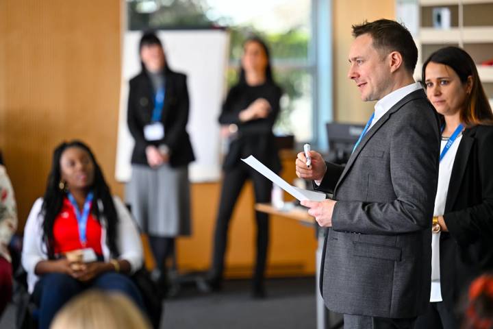 Head of UEFA Academy Thomas Junod during the Women's Football Leadership Programme