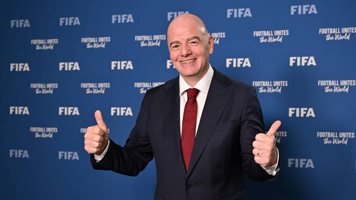 PARIS, FRANCE - MAY 21: FIFA President Gianni Infantino records message for World Football Week on May 21, 2024 in Paris, France. (Photo by Harold Cunningham/FIFA)