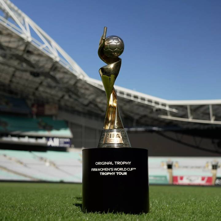 FIFA Women's World Cup Trophy at Stadium Australia