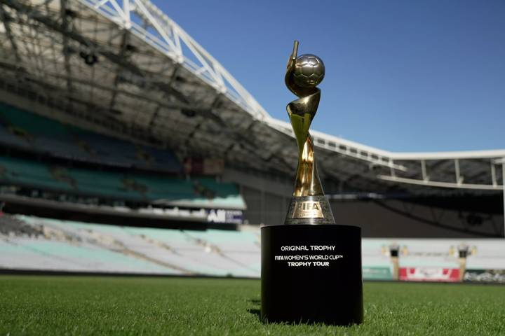 FIFA Women's World Cup Trophy at Stadium Australia