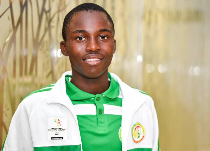 Senegal men's team captain Gabriel Bienqinch during the team arrivals prior to the African School Champions Cup 2022