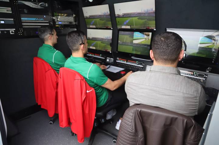 VAR Officials test equipment in Azerbaijan