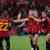 Spain's forward #08 Mariona Caldentey celebrates with teammates after scoring her team's second goal during the UEFA Women's Nations League final football match between Spain and France at the La Cartuja stadium in Seville, on February 28, 2024. (Photo by CRISTINA QUICLER / AFP) (Photo by CRISTINA QUICLER/AFP via Getty Images)