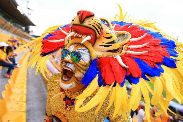  Fan of Colombia shouts