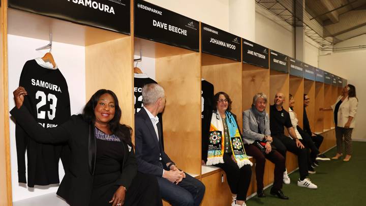 AUCKLAND, NEW ZEALAND - JUNE 19: FIFA Secretary General Fatma Samoura vists Eden Park on June 19, 2023 in Auckland, New Zealand. (Photo by Fiona Goodall - FIFA/FIFA via Getty Images)