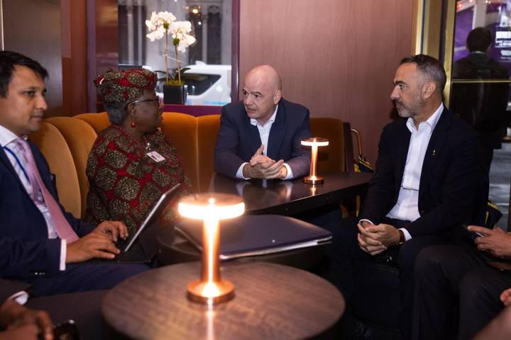 FIFA President Gianni Infantino meets with World Trade Organization General-Director Dr Ngozi Okonjo-Iweala in New York