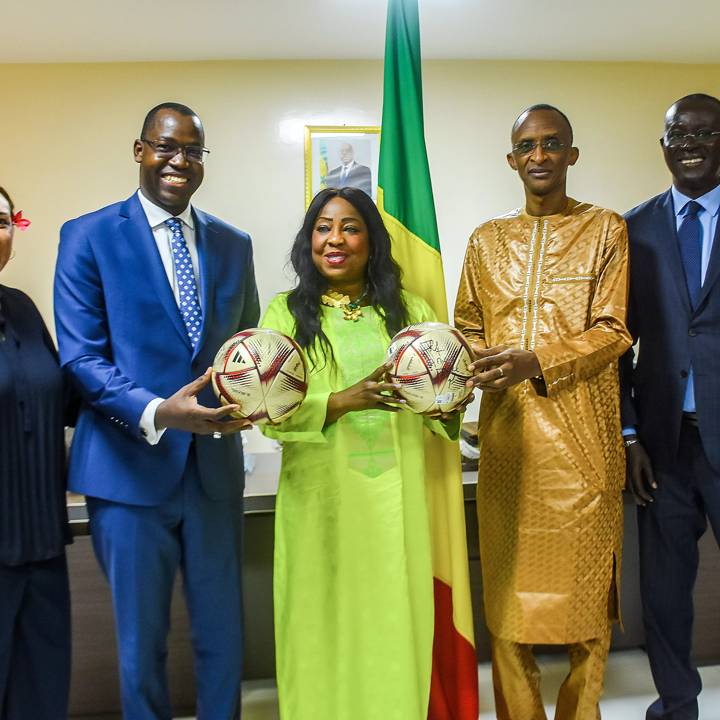 DAKAR, SENEGAL - MARCH 21: FIFA Secretary General Fatma Samoura with during a FIFA visit to Senegal on March 21, 2023 in Dakar, Senegal. (Photo by Baye Niass - FIFA/FIFA via APO)