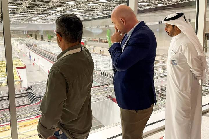 FIFA President Gianni Infantino visits FIFA World Cup Qatar 2022 site