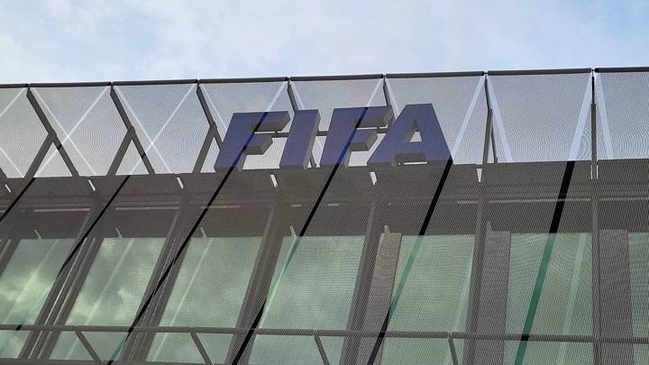 FIFA emblem at the Home of FIFA