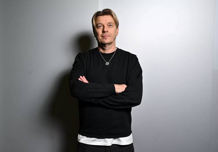 Australia women's national team head coach Tony Gustavsson poses for a portrait during the Post FIFA Women's World Cup Coaches Forum at Home of FIFA