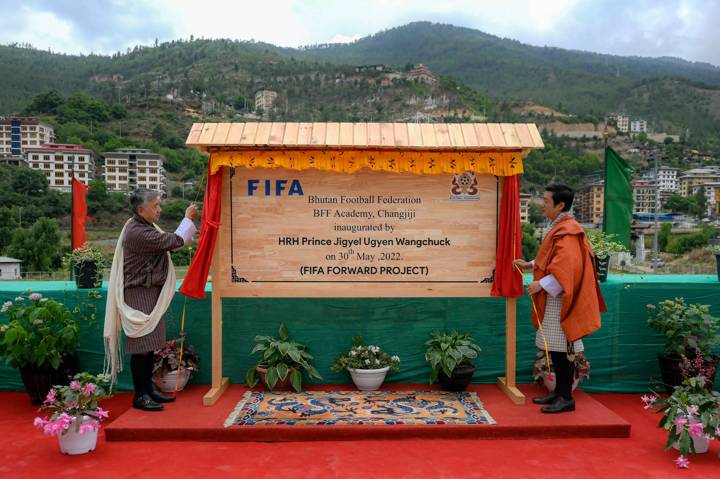 Opening ceremony of the Changjiji Football Academy in Bhutan