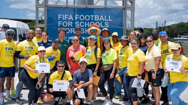 FIFA Football for Schools workshop in Cayey, Puerto Rico